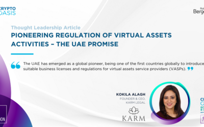 PIONEERING REGULATION OF VIRTUAL ASSETS ACTIVITIES – THE UAE PROMISE